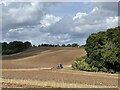 Ploughing the headland, Sonning Common