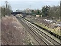 Railway tracks and bridge