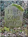 SO6520 : Modern Boundary Stone, Dean Common by Mr Red