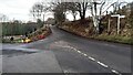 Roadworks at T-junction on north side of Cairn Bridge