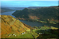 Glenridding and Ulleswater from a path to Helvellyn