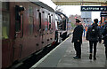 Loughborough Central station - the train now arriving