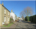 Oakington High Street on a winter morning