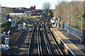 Railway junction west of Staines station