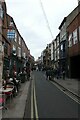 Outdoor tables on Fossgate