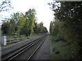 Railway south from Ewell West station