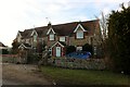 Cottages on Longcot Road near Watchfield