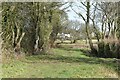 Footpath behind the school at Semley