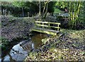 Footbridge over Hey Brook in Hey Clough