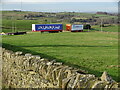 Lorry trailers by the M62