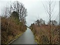 Former railway route of the Tottington branch line