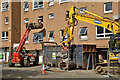 Demolition work at Langlee, Galashiels