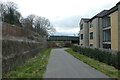 Cycle path and Lincoln House