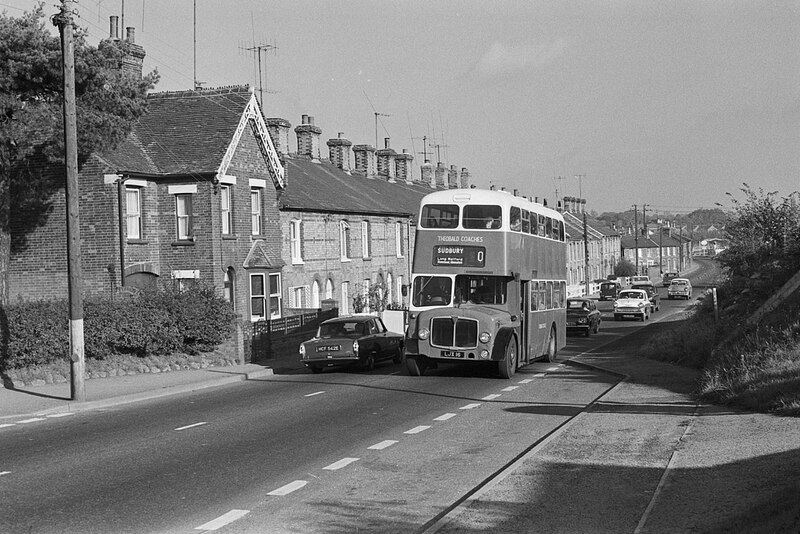 Station Road, Long Melford – 1971 © Alan Murray-Rust Cc-by-sa/2.0 ...