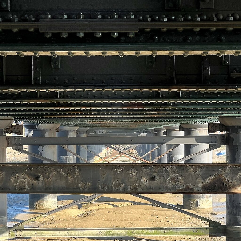 Underside Of Railway Bridge Over The Ian Cunliffe Cc By Sa