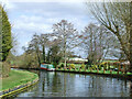 Canal and farmland near Slade Heath in Staffordshire