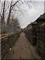 The ginnel between Skipton Road and Ashfield Terrace, Harrogate