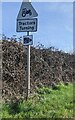 Tractors Turning warning sign, Morton, South Gloucestershire