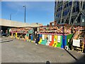 Rainbow canal boat, near Paddington Station