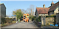 Emptying the bins, Town Street, Nidd