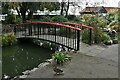 TM5491 : Lowestoft, Kensington Gardens: Bridge over the pond by Michael Garlick