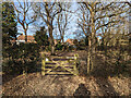 Haywards Heath Cemetery - gate to Perimeter Nature Walk