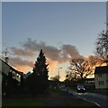 Valley Road at sunset