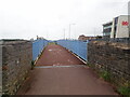 Footbridge over the Afon Lliedi near North Dock