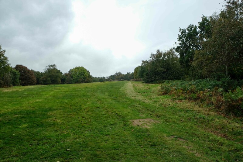 The Offa's Dyke Path on Racecourse... © Jeff Buck cc-by-sa/2.0 ...