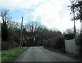 Wadborough Road approaching Mill Lane crossroads