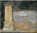 Old gatepost, Sewerby Hall