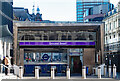 City of London : entrance, Elizabeth Line Station, Liverpool Street