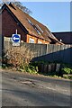 One way sign, Milton Hill, Llanwern