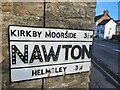 Village Signpost on Howldale Lane in Nawton