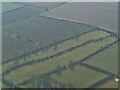 Ridge and furrow west of Middle Rasen: aerial 2023