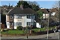 Suburban houses on the corner of A20 Sidcup Road and Domonic Drive