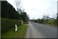 Milepost along Tadcaster Road