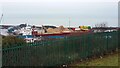 Seaham Harbour -- Ship being Unloaded.