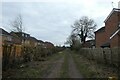 Track approaching a level crossing