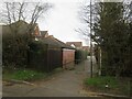 Path into a housing estate, Chessington