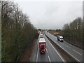 A34 north from A30 bridge