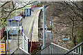 Looking down on Blackpool South station