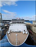 SW8132 : The cruise ship MS Bolette in dry dock at Falmouth Docks by Rod Allday