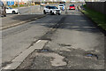 A structural failure in the road surface on the A3125 in Barnstaple