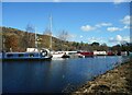 Boats moored at Bowling