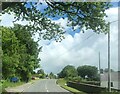 Entering Capel Cynon on the A486