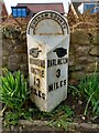 Old Milepost by A67, Merrybent, by No.12, Cedar Ridge