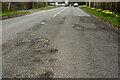 A structural failure in the road surface on Manteo Way