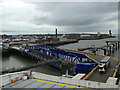 SJ3289 : High and low level ramps, ferry terminal, Birkenhead by Christine Johnstone