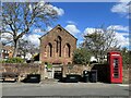 Church with phone box